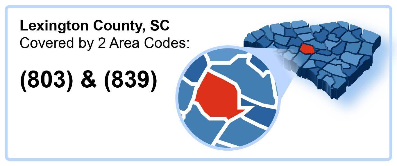 803_839_Area_Codes_in_Lexington_County_South Carolina