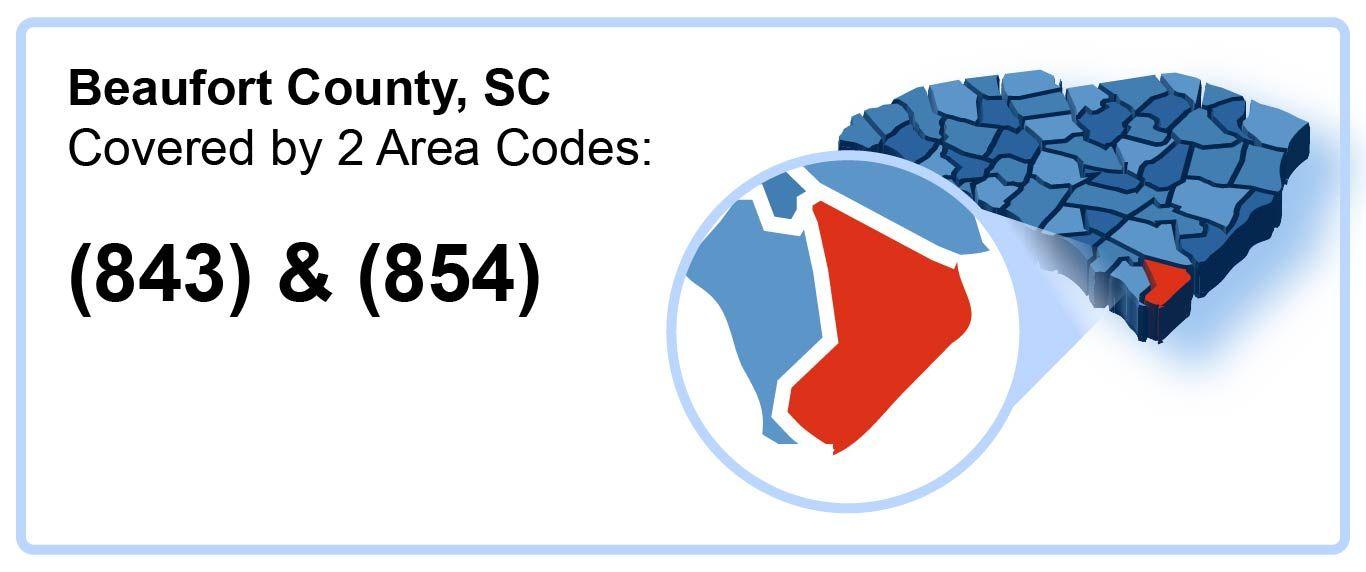 843_854_Area_Codes_in_Beaufort_County_South Carolina